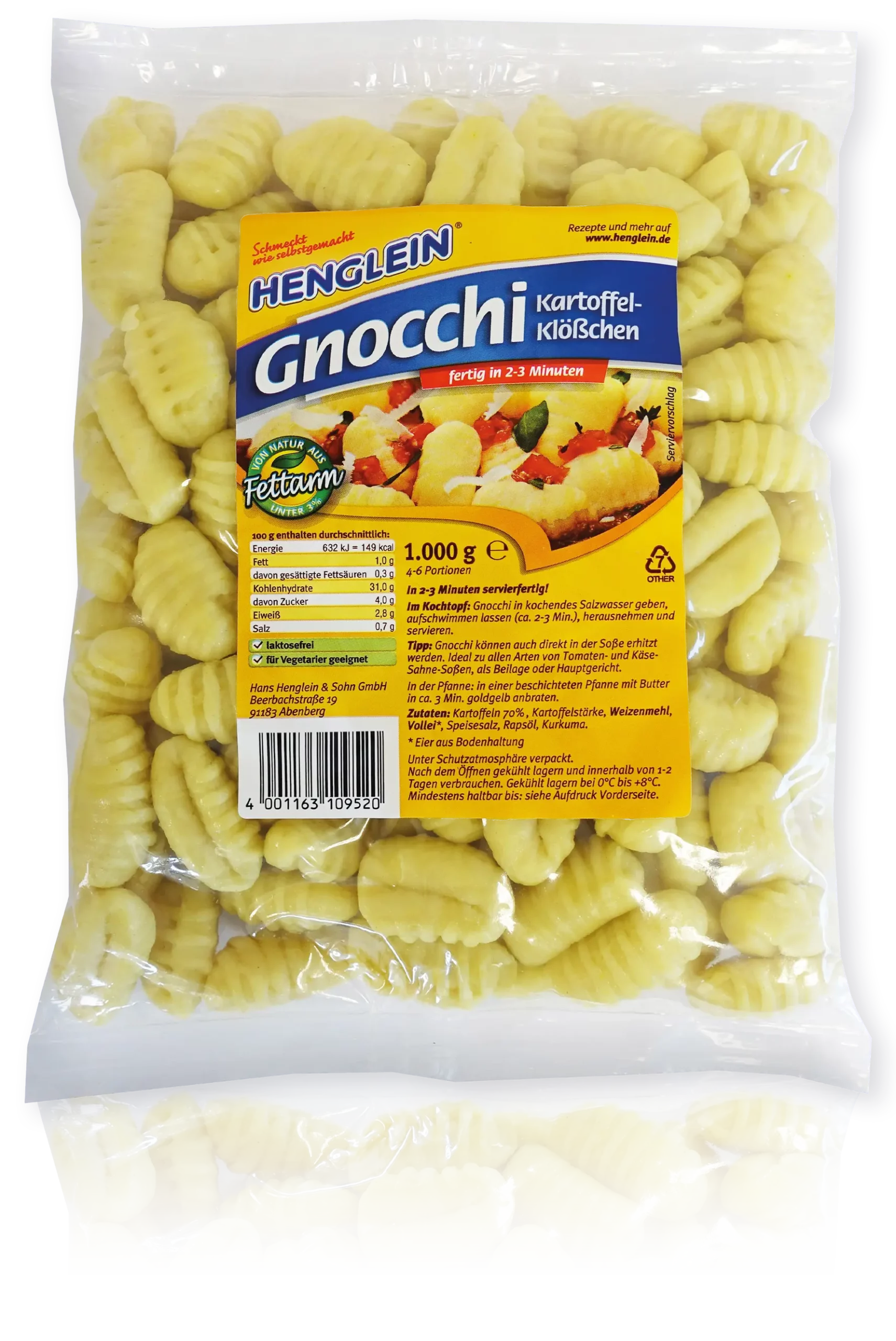 Gnocchi Kartoffel-Klößchen XXL von HENGLEIN