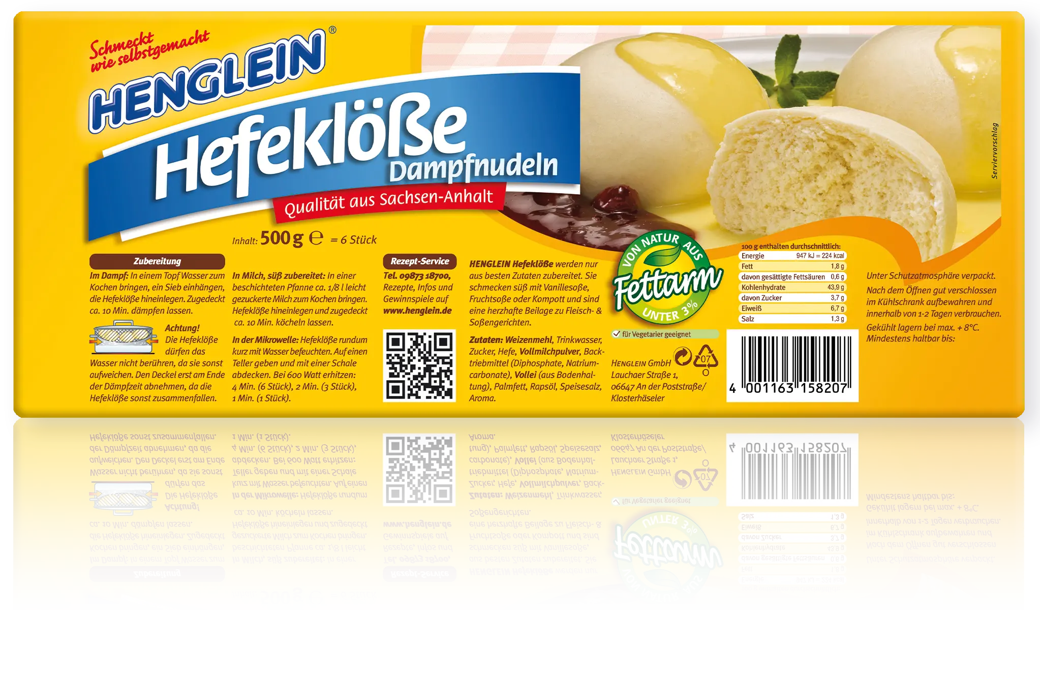 Hefeklöße Dampfnudeln von HENGLEIN